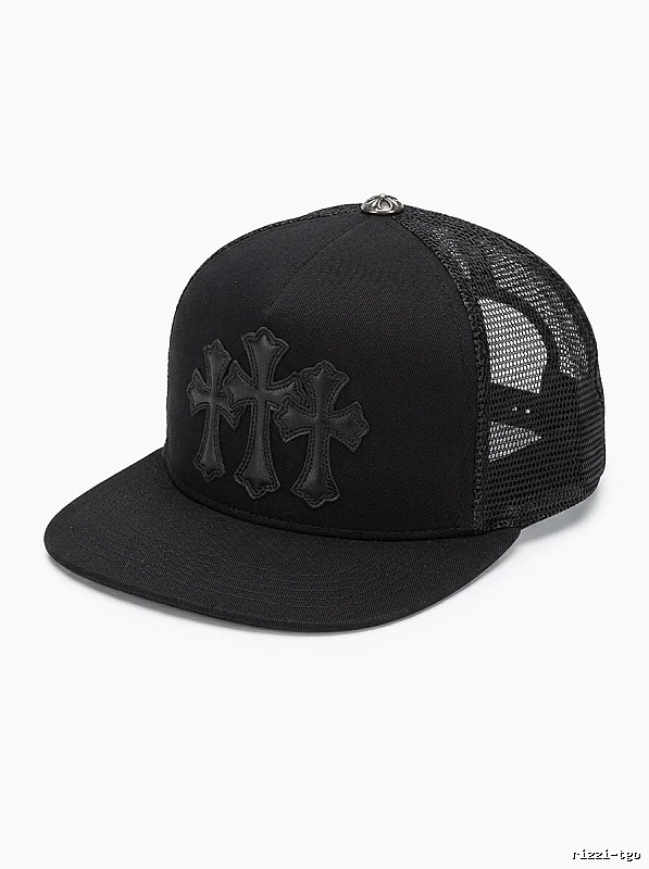 Chrome Hearts Black Trendy Baseball Cap