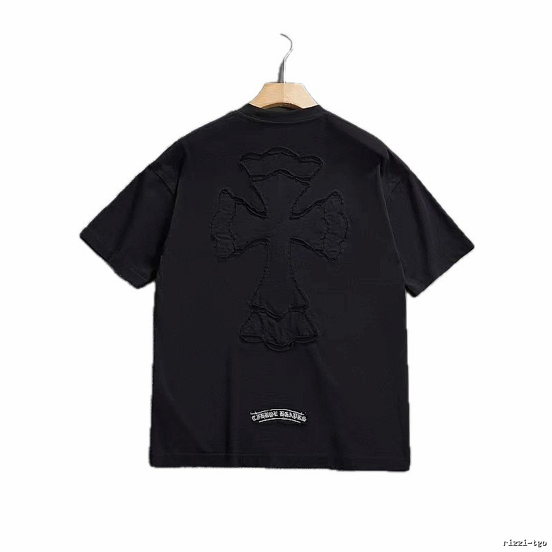 Chrome Hearts Cross Patch High Street Black Short-sleeve T-shirt
