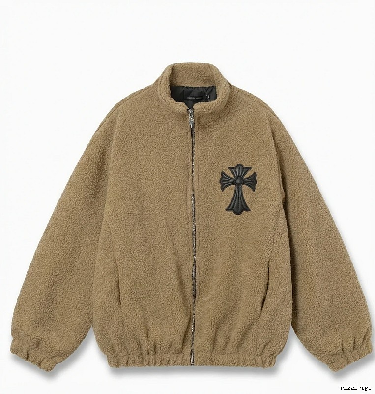 Chrome Hearts Cross Vintage Style Brown Coat