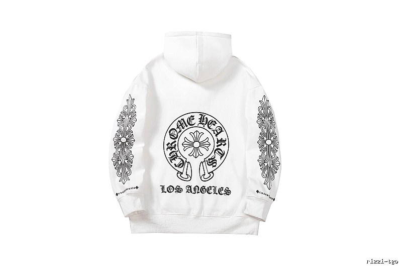 Chrome Hearts Daily Cross graphic hoodie Black Blue Cross for City Outfits