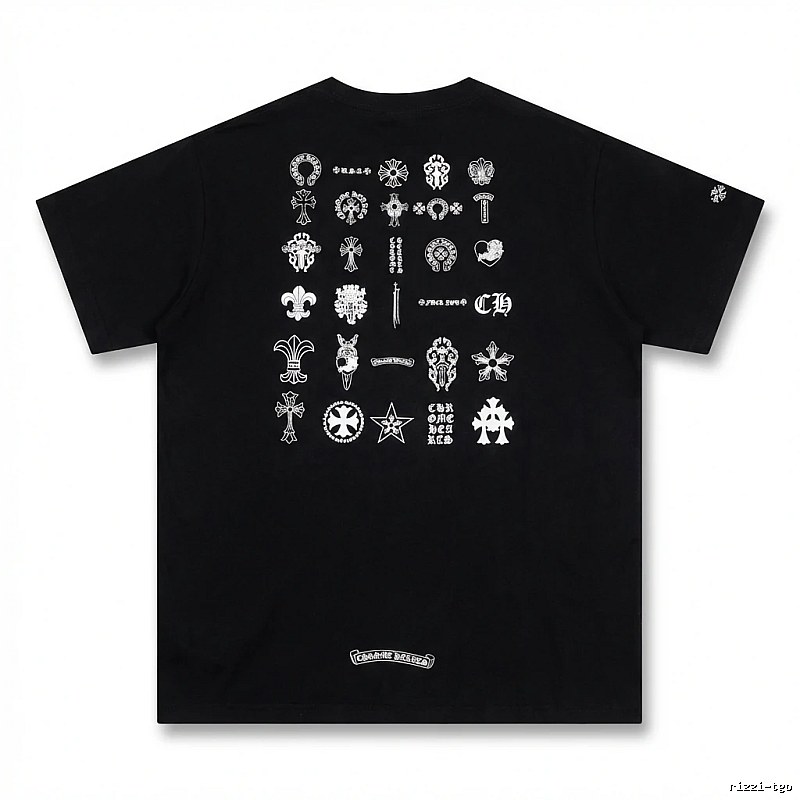 Chrome Hearts dark style black T-shirt