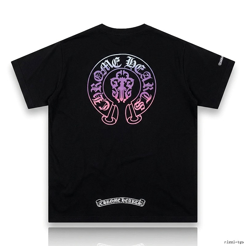 Chrome Hearts Dark Trendy Cool Black T-shirt