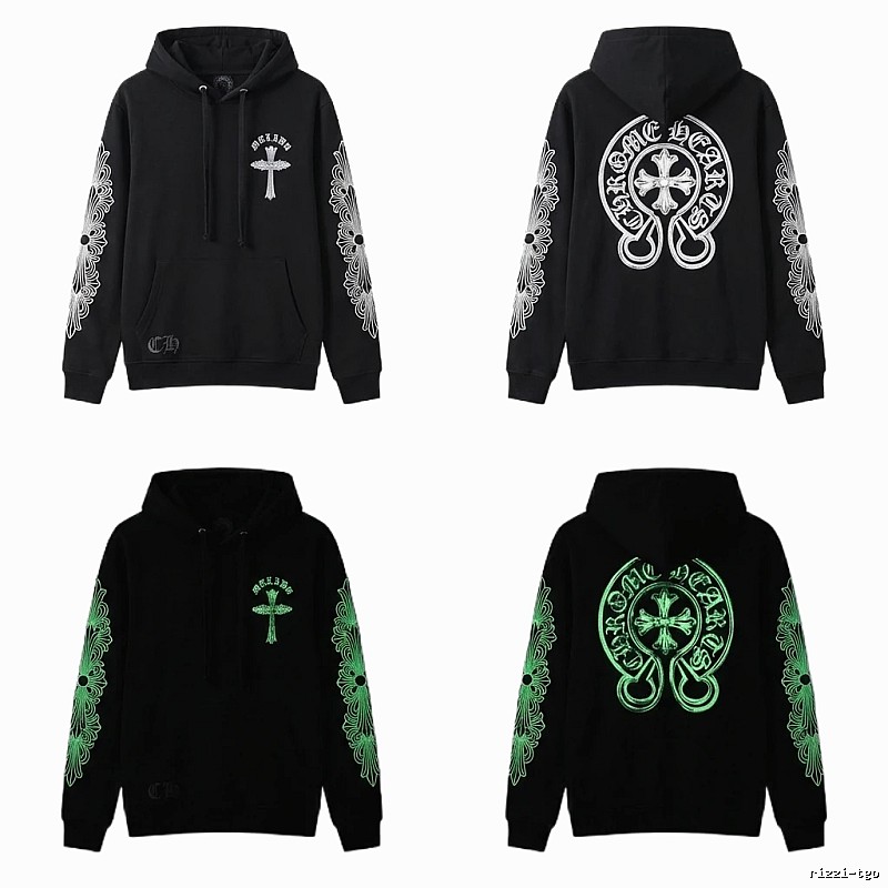 Chrome Hearts Glow-in-the-Dark Cross Streetwear Sweatshirt