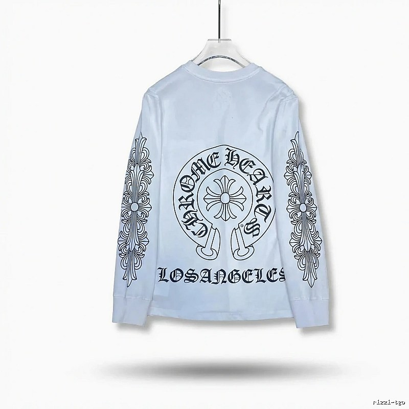 Chrome Hearts Retro Style White Long-Sleeve Shirt