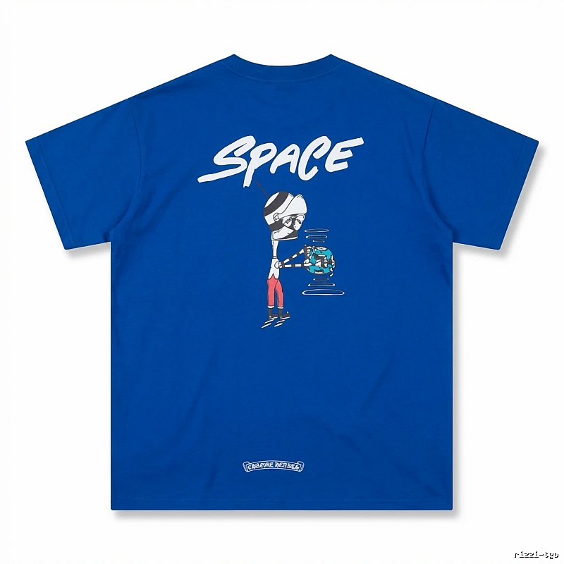 Chrome Hearts Space Style Blue T-shirt