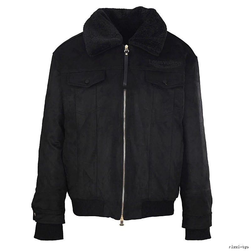 Collared Bomber Jacket Style Edit in Black