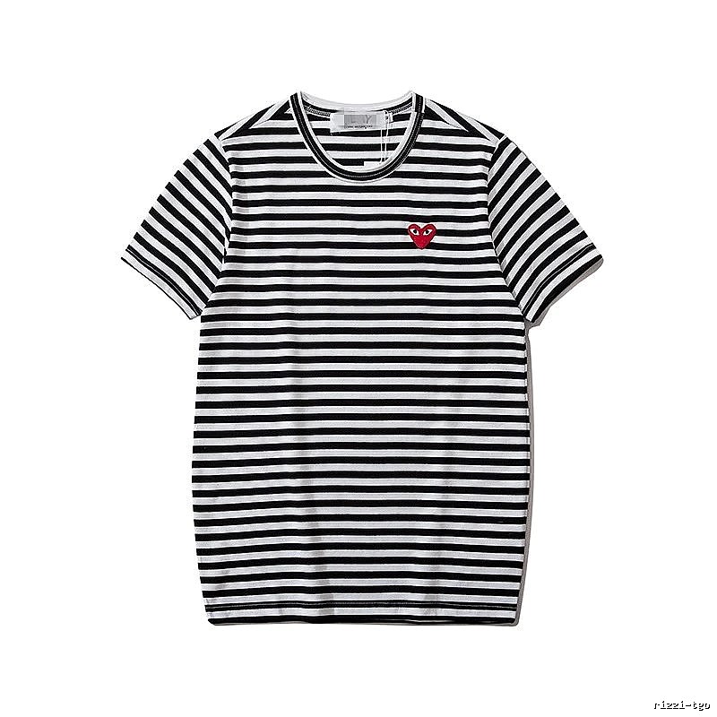 Comme des Garcons PLAY 2021-94 Black Style 2194 Heart Logo T-Shirt Fan Wear