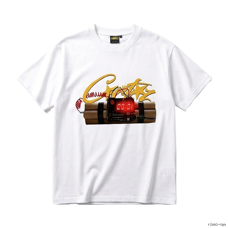 Corteiz Explosive Countdown Tide White T-shirt