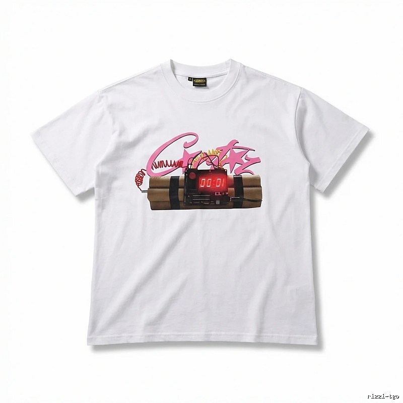 Corteiz Explosive Style White T-shirt