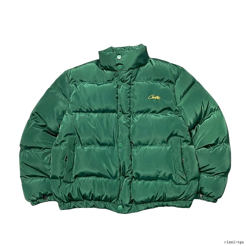 Corteiz green down jacket