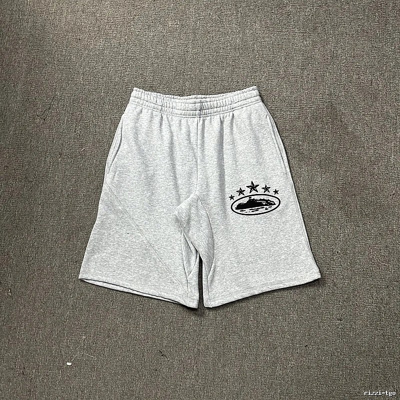 Corteiz minimalist light gray shorts