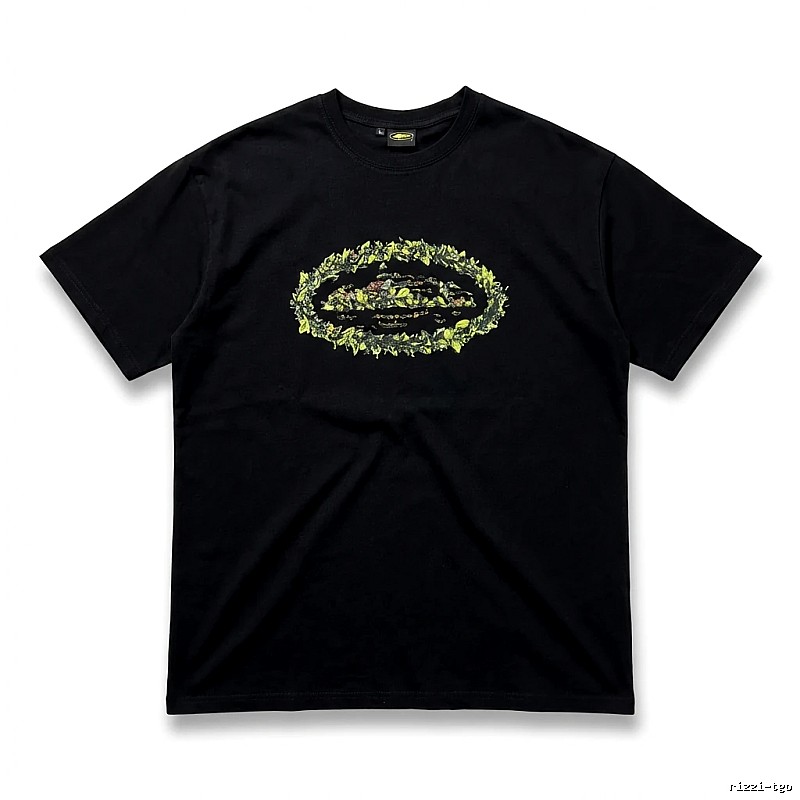 Corteiz Printed Trendy Black T-shirt