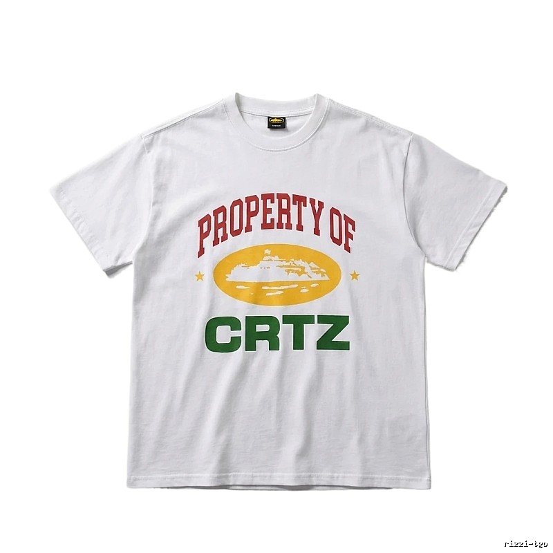 Corteiz PROPERTY Series Trendy and Cool White T-shirts
