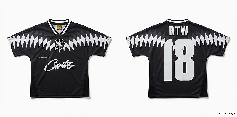 Corteiz RTW Series Black and White Wind Top
