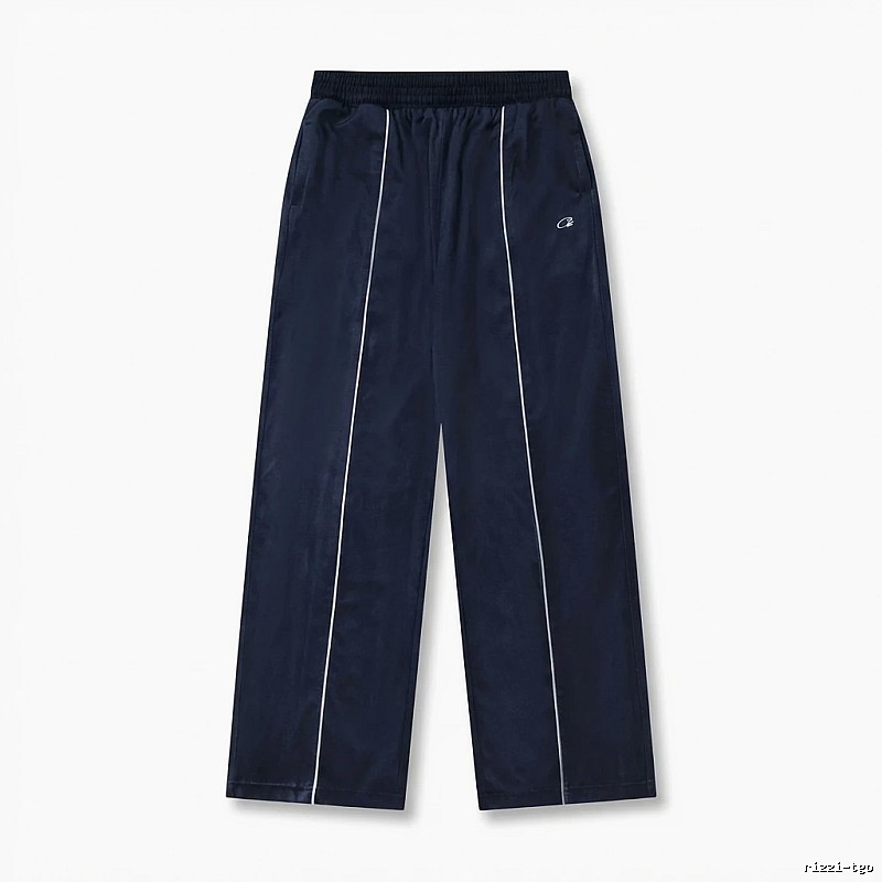 Corteiz simple style dark blue long trousers
