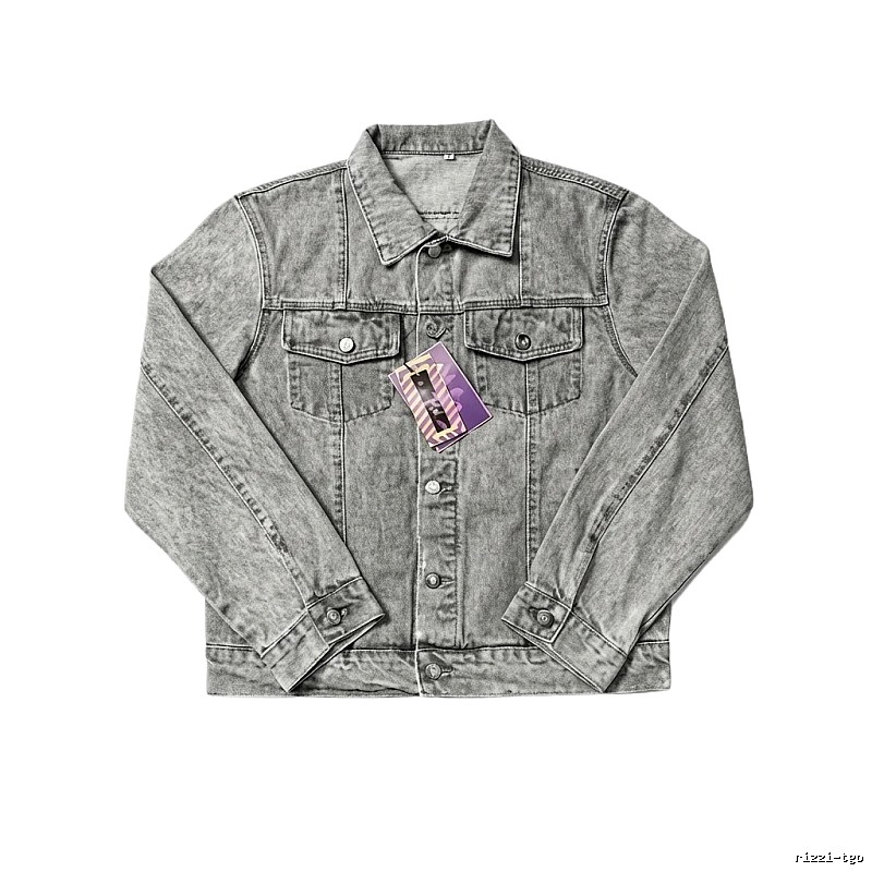 Corteiz Washed Grey Denim Jacket