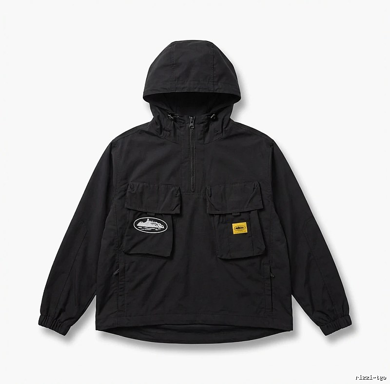 Corteiz Workwear Style Black Jacket