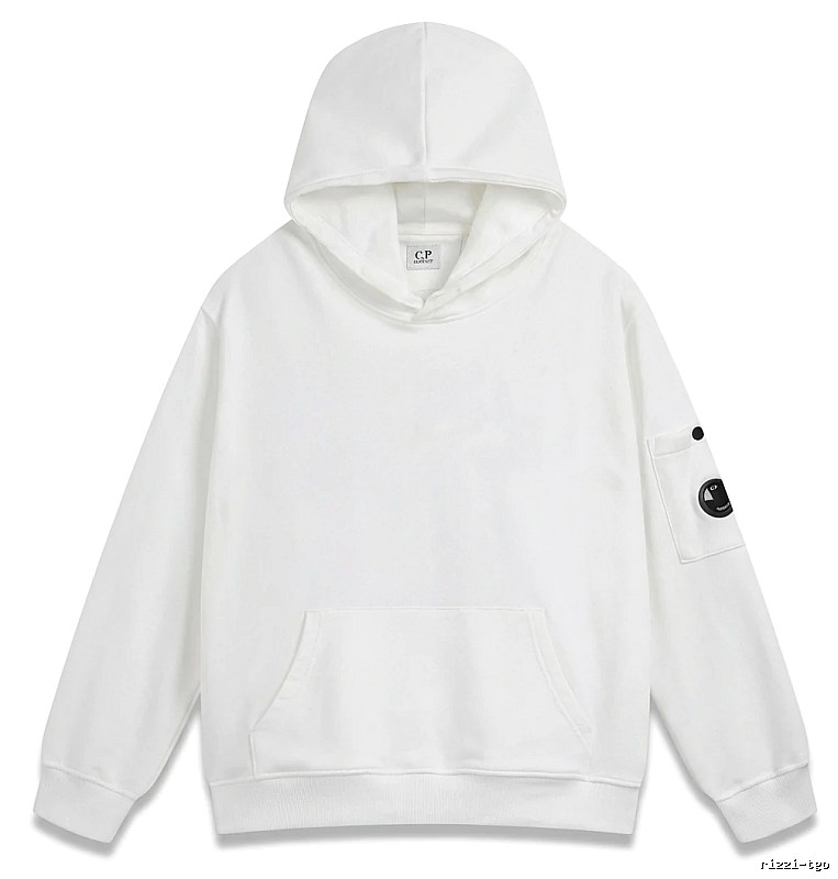 C.P. minimalist style white hoodie