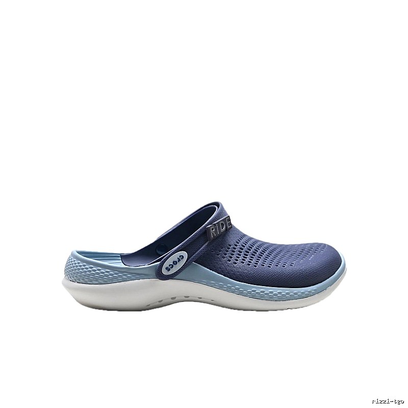 Crocs RIDE Series Simple Style Blue and White Slippers