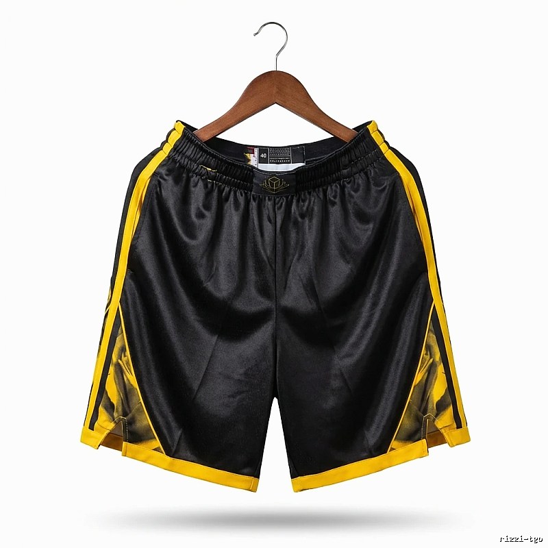 Curry series sporty black and yellow shorts