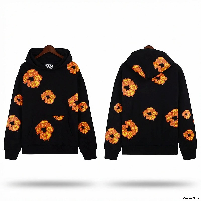DENIM TEARS Flame Wind Black Sweatshirt
