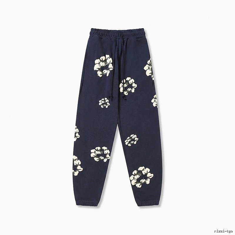 DENIM TEARS Floral Deep Blue Sweatpants