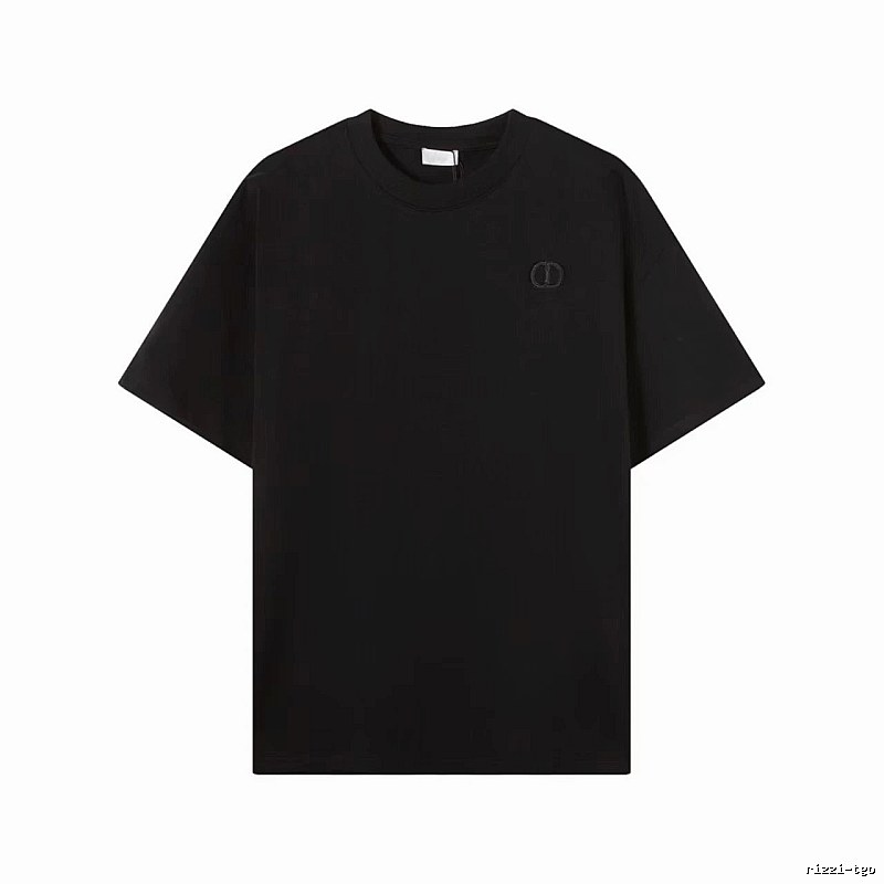 Dior Classic Collection Minimalist Style Black T-Shirt
