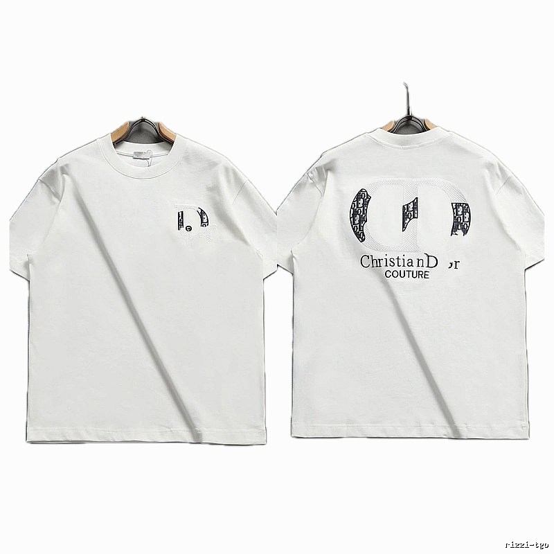 Dior Couture Monogram-style White Short-sleeve T-shirt