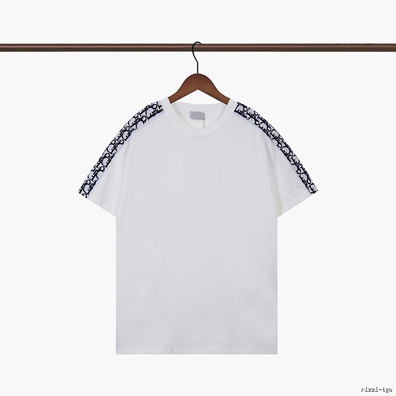 Dior Monogram Logo Tape Casual White T-Shirt