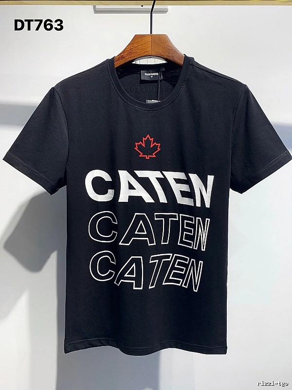 DSQ2 CATEN Printed Trendy Black T-Shirt