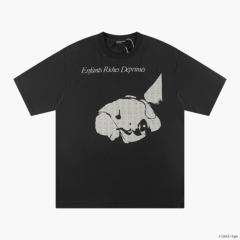 ERD Distressed Pikachu Dark Style Black T-Shirt