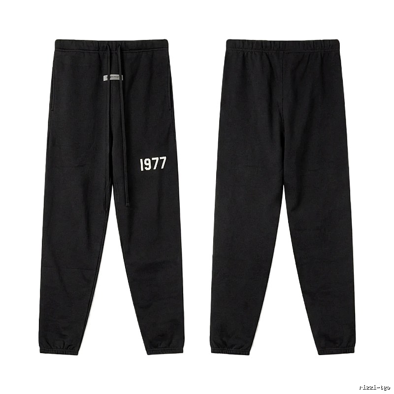ESSENTIALS 1977 Minimalist Style Black Pants