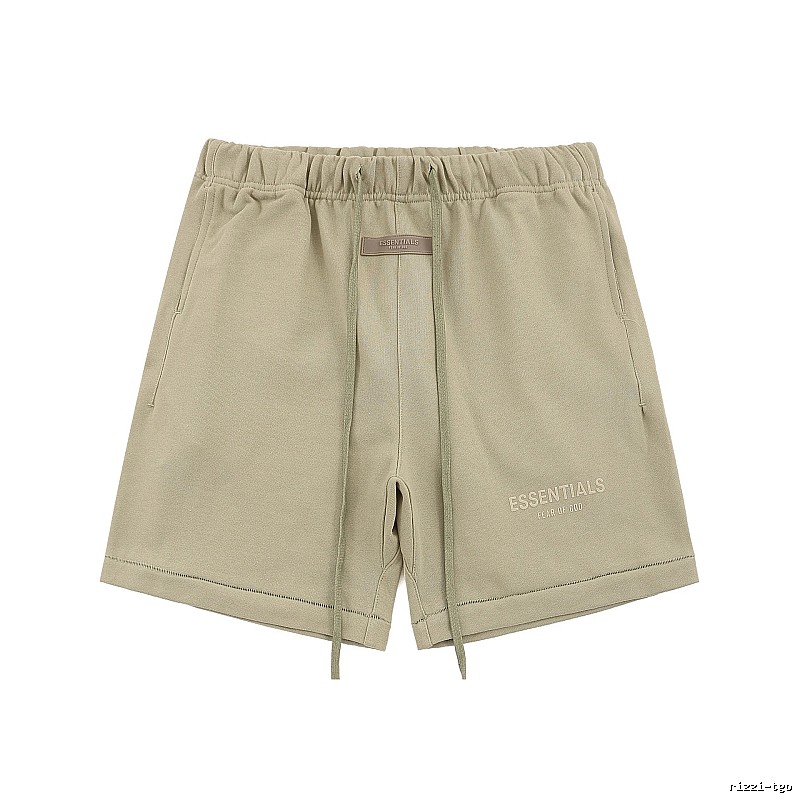 ESSENTIALS Basic Khaki Shorts