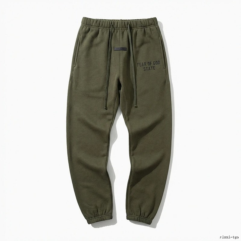 ESSENTIALS casual style olive green sweatpants