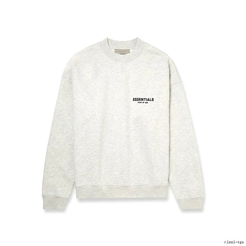 ESSENTIALS minimalist light gray sweatshirt
