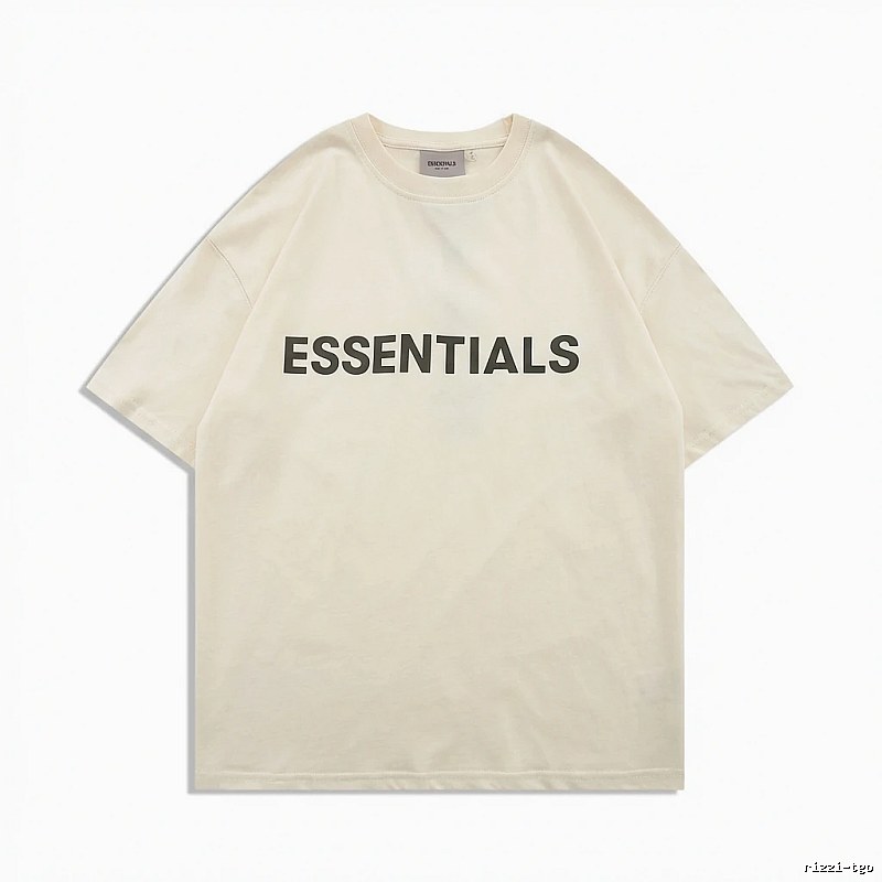 ESSENTIALS minimalist style beige T-shirt