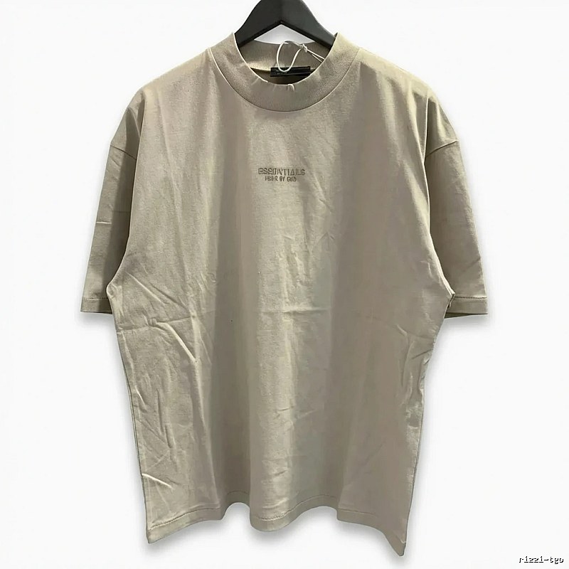 ESSENTIALS minimalist style beige T-shirt