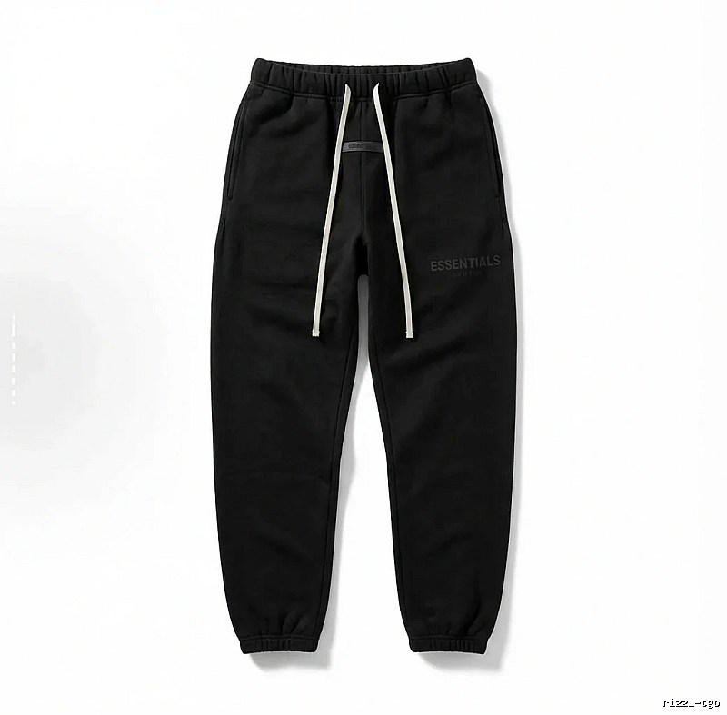 ESSENTIALS minimalist style black sweatpants