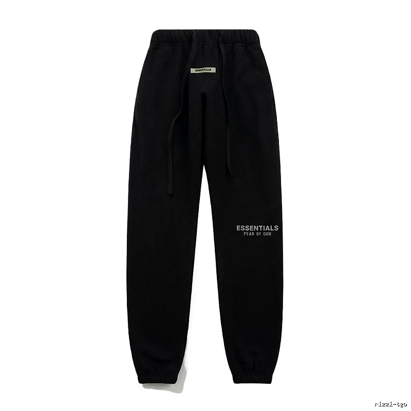 ESSENTIALS minimalist style black sweatpants