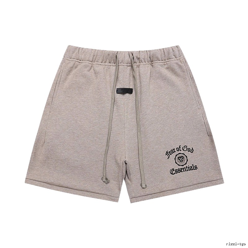 ESSENTIALS minimalist style light gray shorts