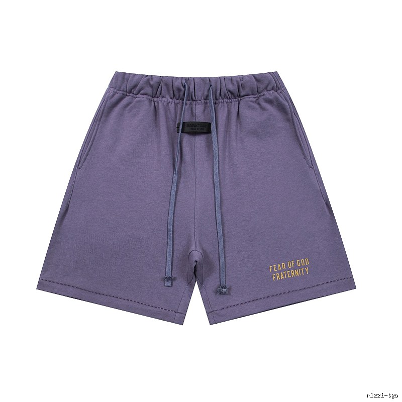 ESSENTIALS minimalist style light purple shorts