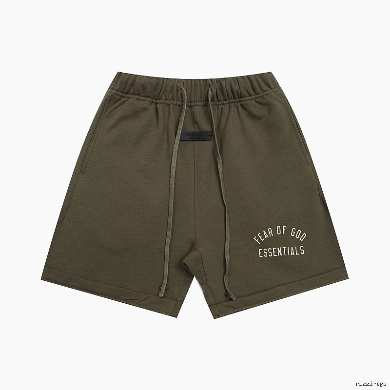 ESSENTIALS trendy brand army green shorts