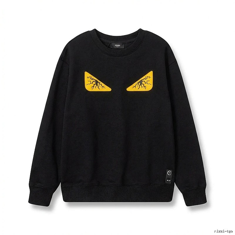 Fendi Monster Trendy Cool Black Sweatshirt