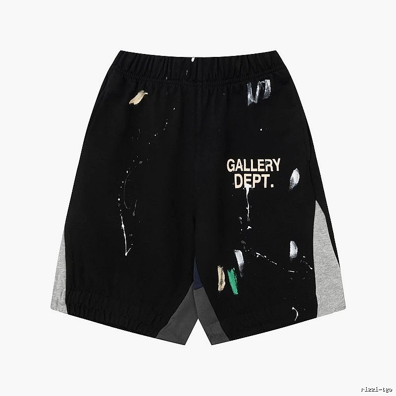 Gallery Dept. Graffiti Style Black Shorts