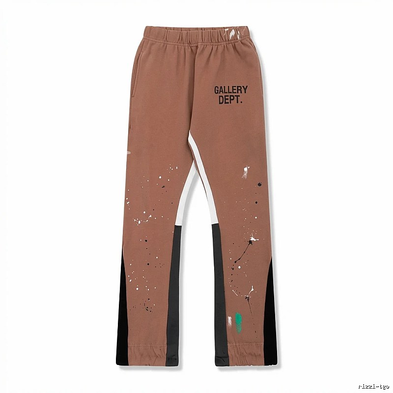 Gallery Dept Graffiti Style Coffee-colored Pants