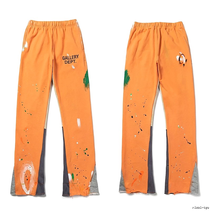 Gallery Dept Graffiti Style Orange Pants