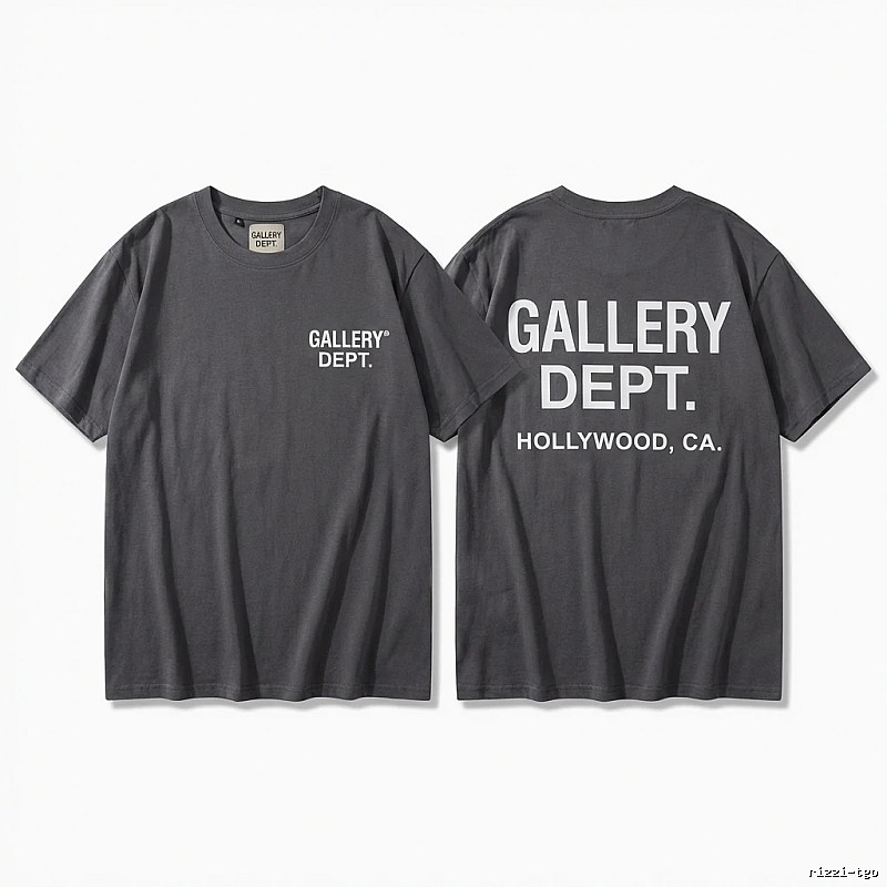Gallery Dept Minimalist Style Dark Grey T-Shirt