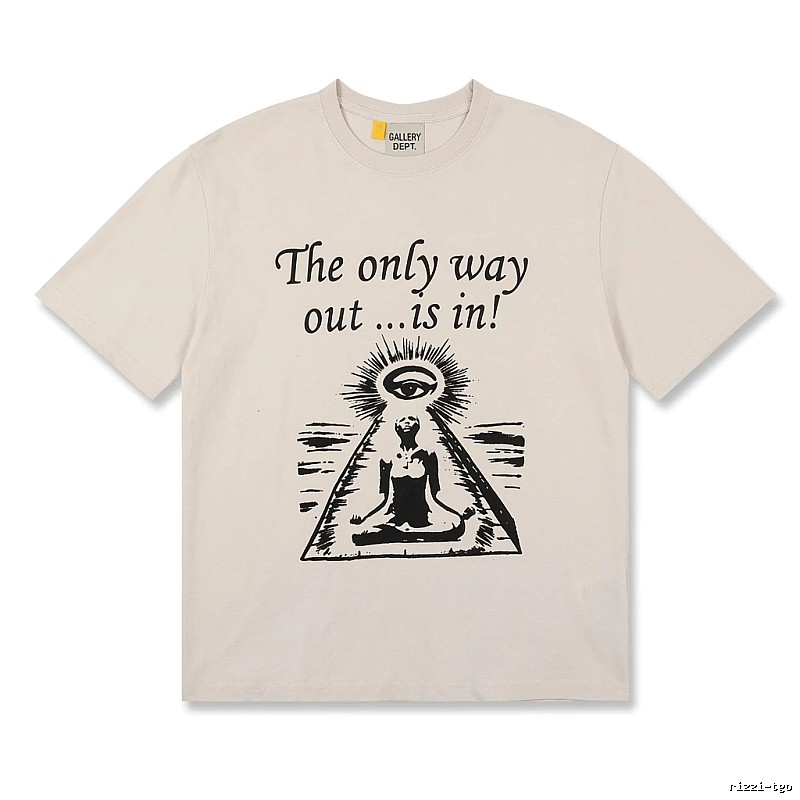 Gallery Dept Trendy Cool Style Off-white T-shirt