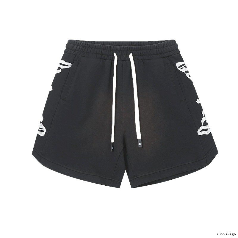 Godspeed skeleton print street style black shorts