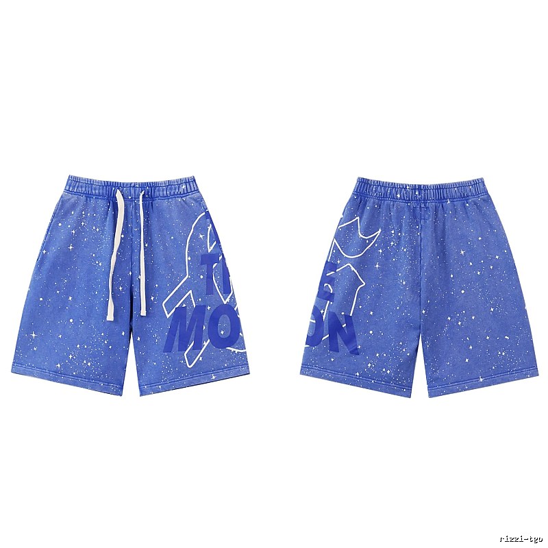 Godspeed Starry Sky Street Style Blue Shorts